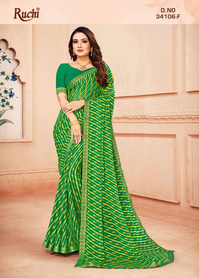 Simayaa Lehriya 106 Chiffon Printed Sarees Wholesale Price In Surat